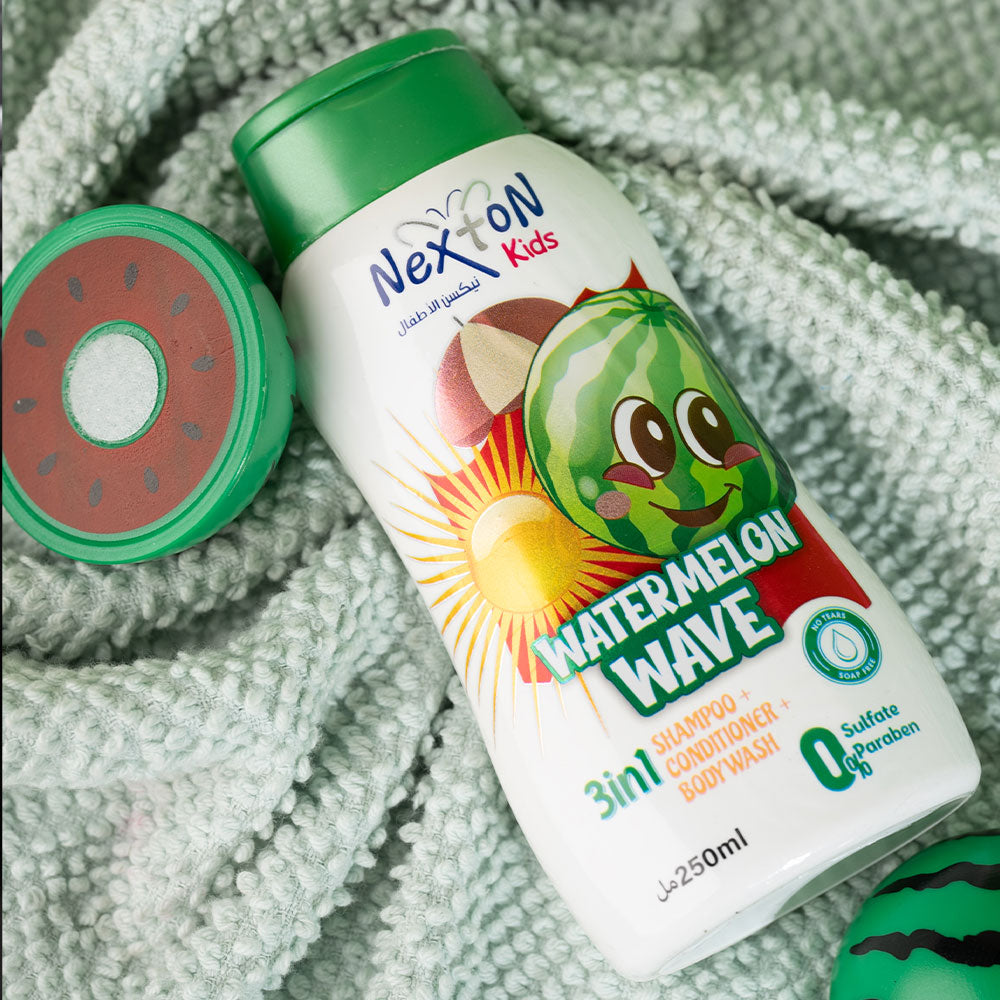 Nexton kids shampoo 3 in 1 250ml (Water Melon)