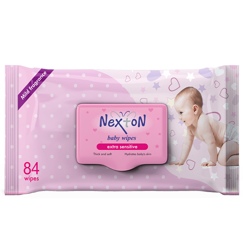 Nexton Baby Wipes Extra Sensitive Alcohol Free 84 pcs pack