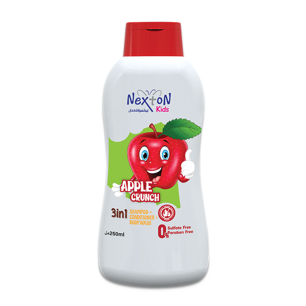 Nexton 3 in 1 kids shampoo 250ml (Apple Crunch)